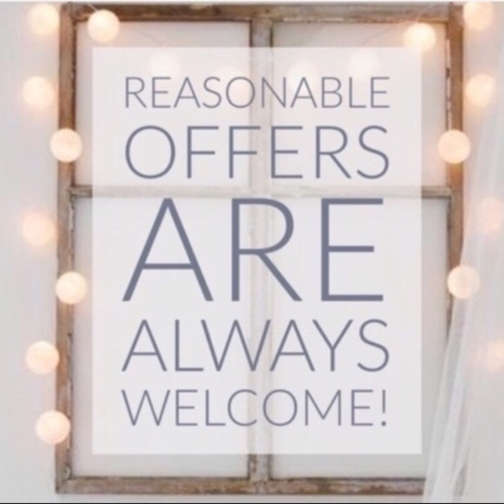 Reasonable offers are always welcome!